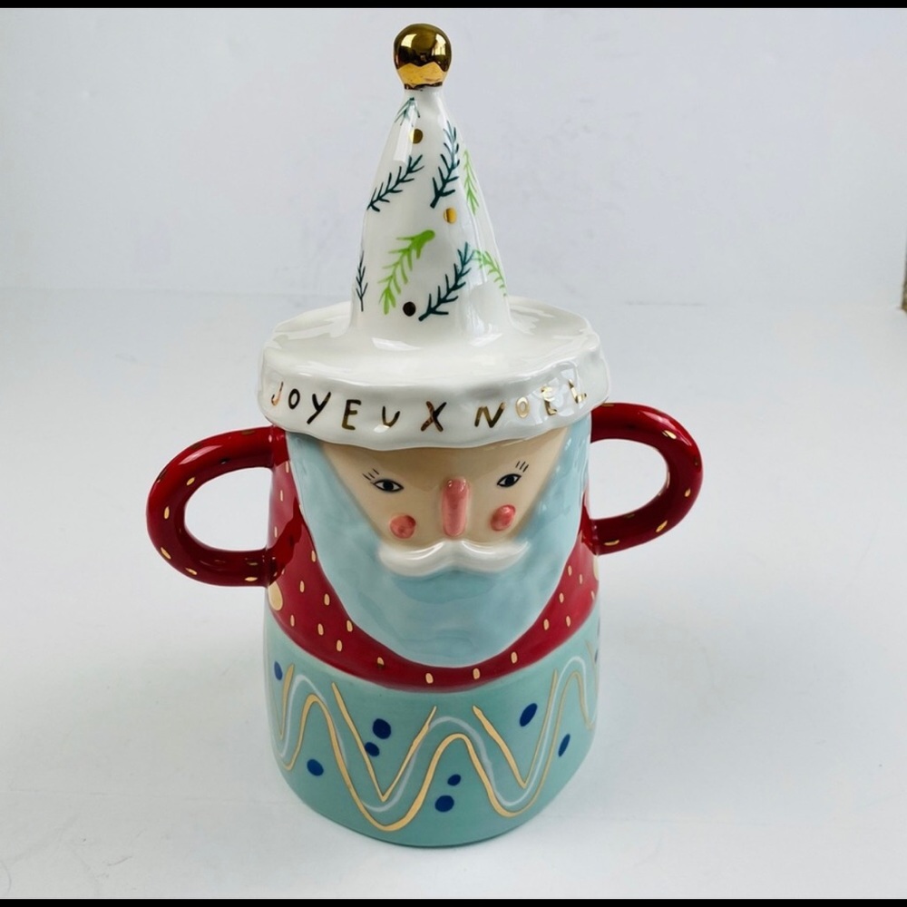 ISO Anthropologie Bird Can Fox Santa Jar -